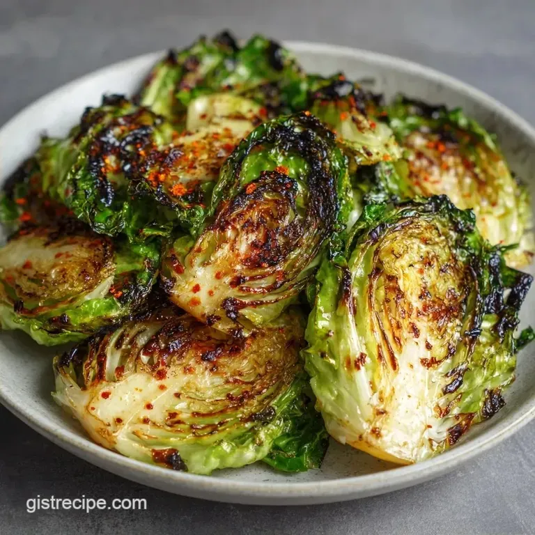 Easy Baked Cabbage Steaks: Savory and Charred