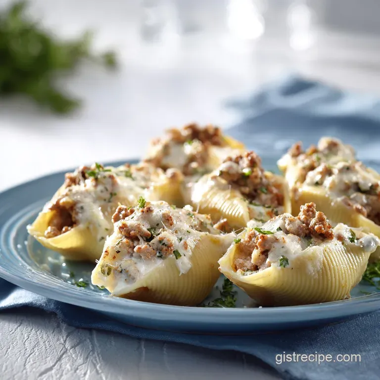 Easy Stuffed Shells with Ground Beef: Creamy and Tender