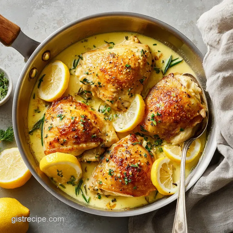 Easy Creamy Lemon Chicken: Silky and Zesty