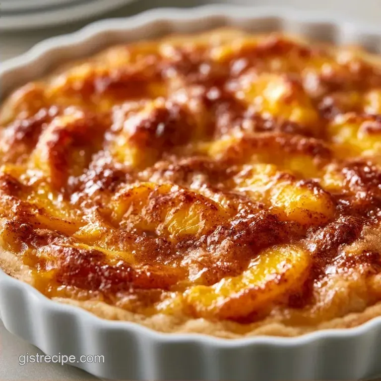 Easy Peach Cobbler Pie with Fresh Peaches