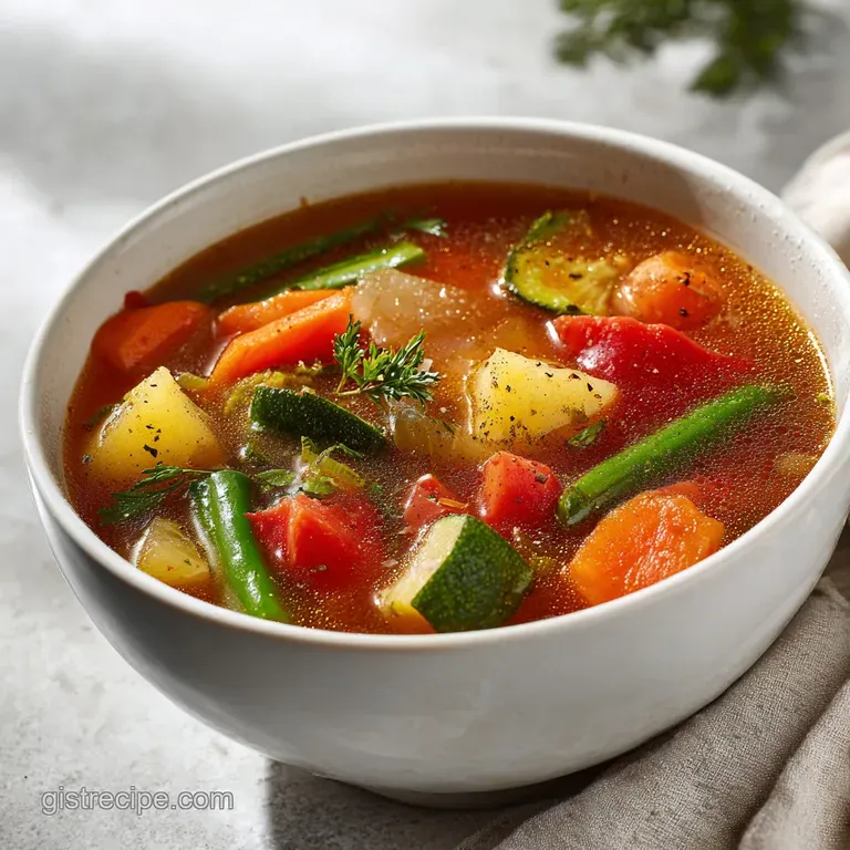 Simple Homemade Vegetable Soup