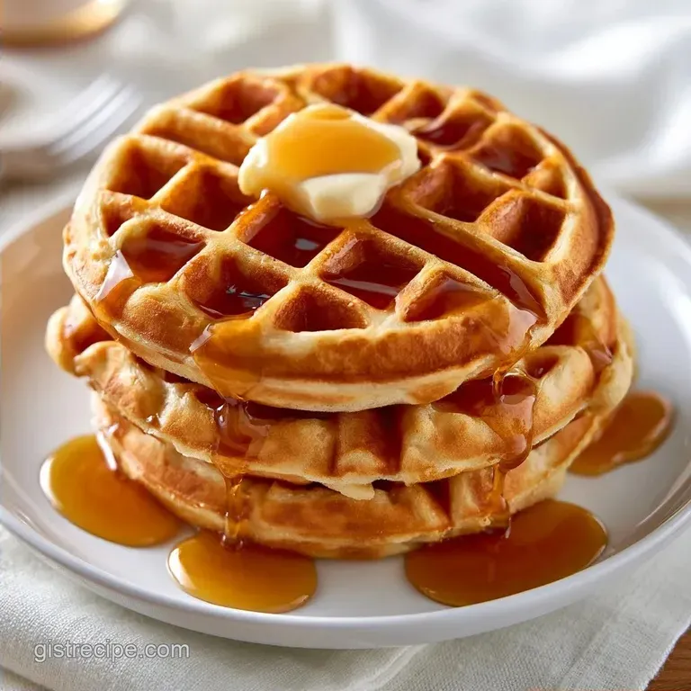 Easy Waffles Recipe: Golden and Crispy