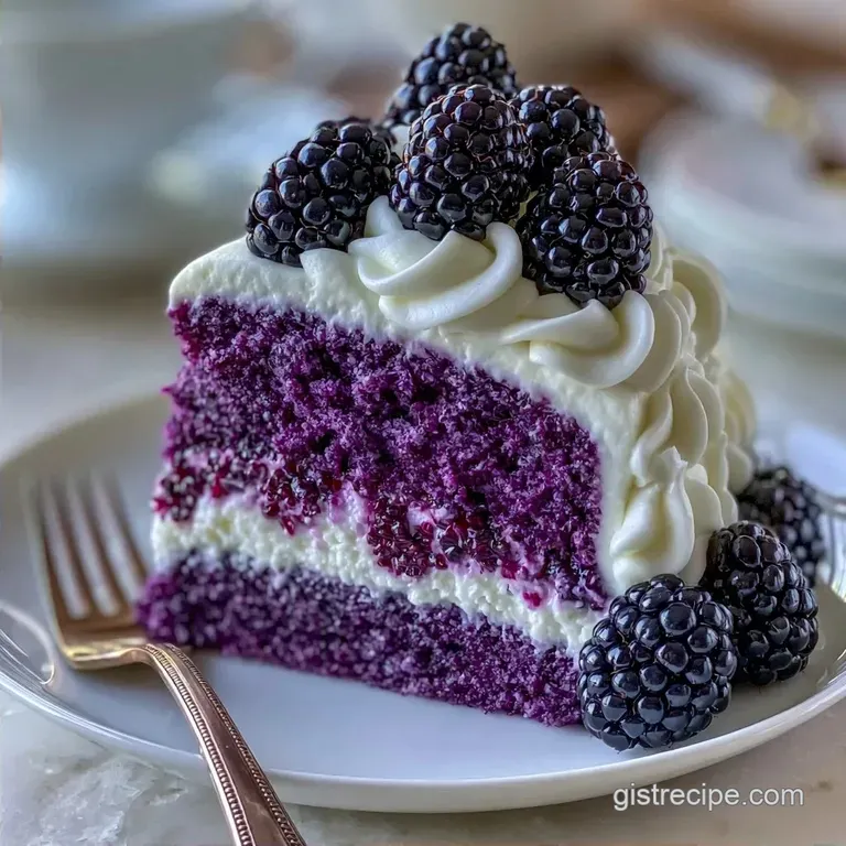 Tender Gluten Free Black Raspberry Cake