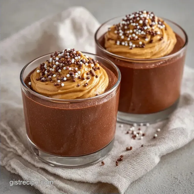 Graduation Pudding Cups: Chocolate and Sprinkles