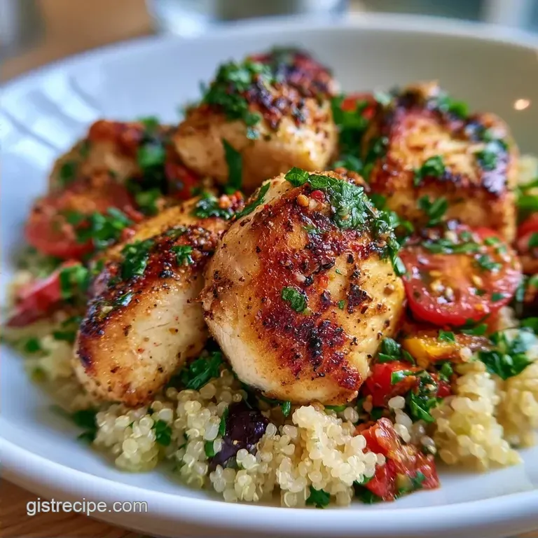 Greek Chicken Quinoa Bowl: Tangy and Crisp