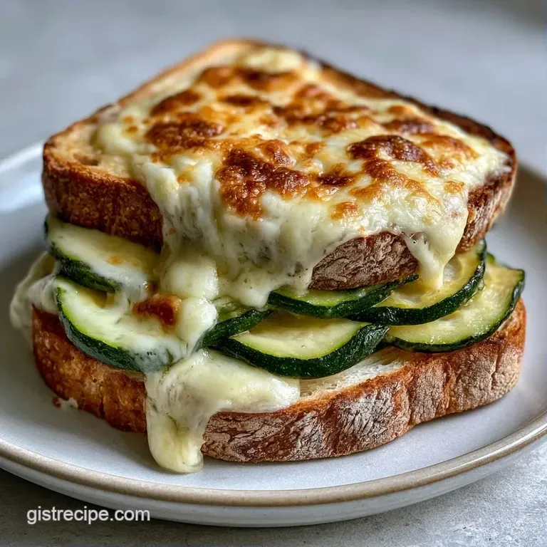 Two halves of a toasted sandwich stacked diagonally on a rustic wood board with a side of fresh garden greens.