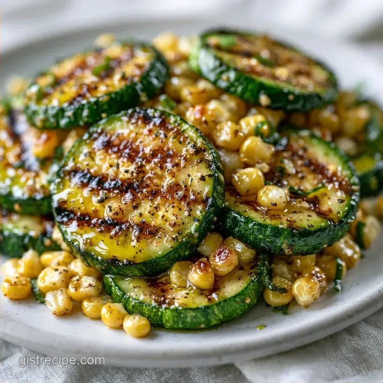 Grilled Zucchini Corn Salad with Feta