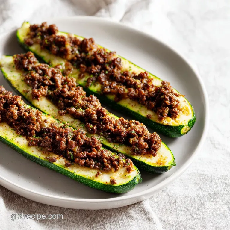 Ground Beef Zucchini Boats: Healthy and Savory