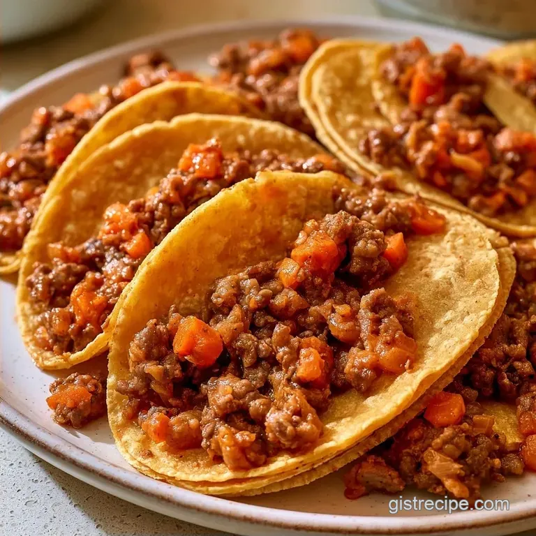Healthy Ground Beef Tacos with Carrots