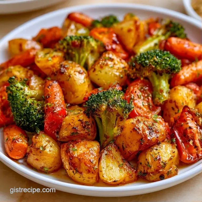 Charred seasonal vegetables artfully arranged on a ceramic plate, drizzled with olive oil and fresh green parsley.