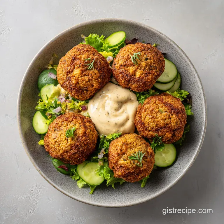Homemade Falafel with Tahini Sauce