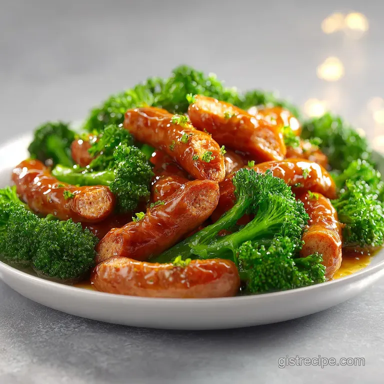 Honey Garlic Shrimp Sausage Broccoli: One-Pan Stir Fry