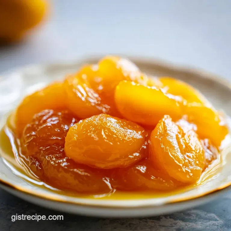 Quince Fruit Preserve Recipe with Honey