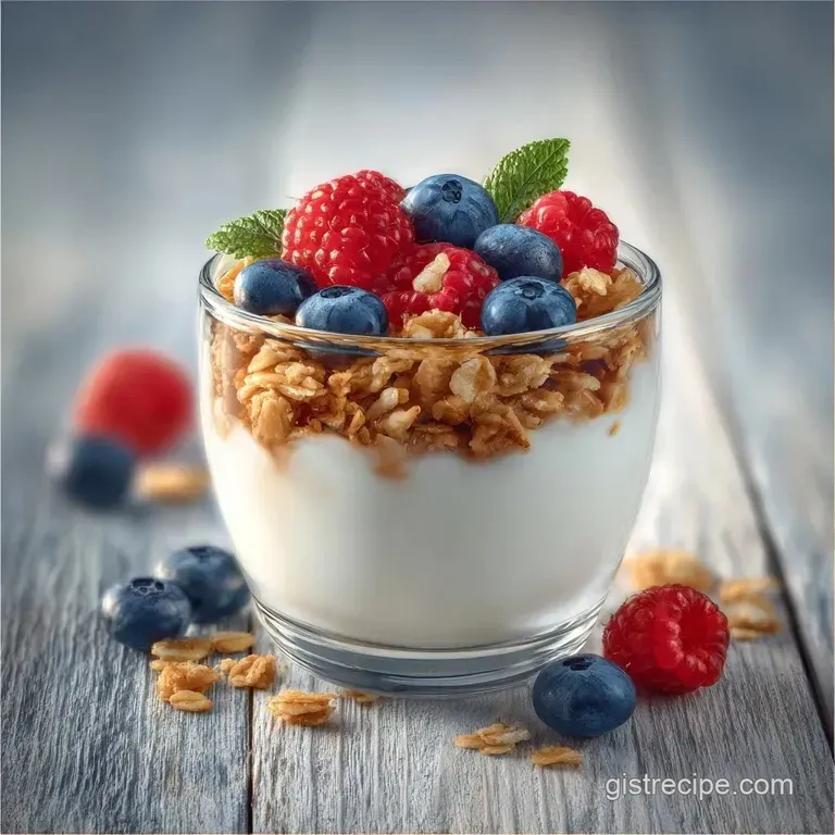 Clear mini glasses showing vibrant layers of white cream and red berries, arranged on a sleek white platter.
