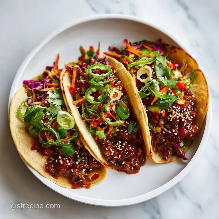 Korean Beef Tacos with Gochujang