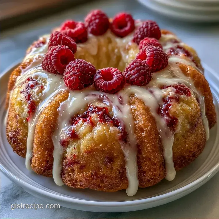 Lemon Raspberry Bundt Cake: Tender and Bright