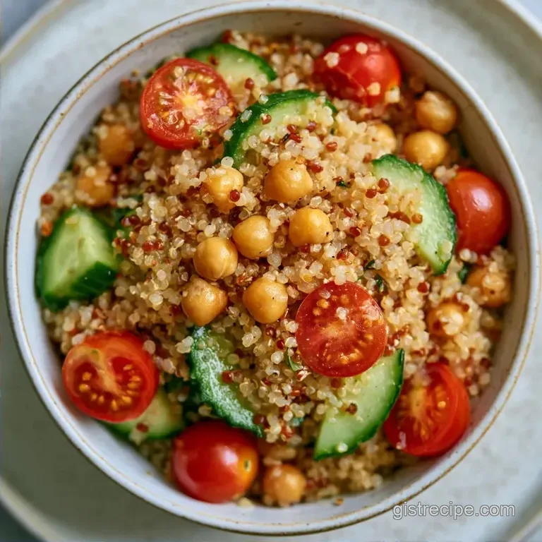 Mediterranean Chickpea Quinoa Bowl with Feta