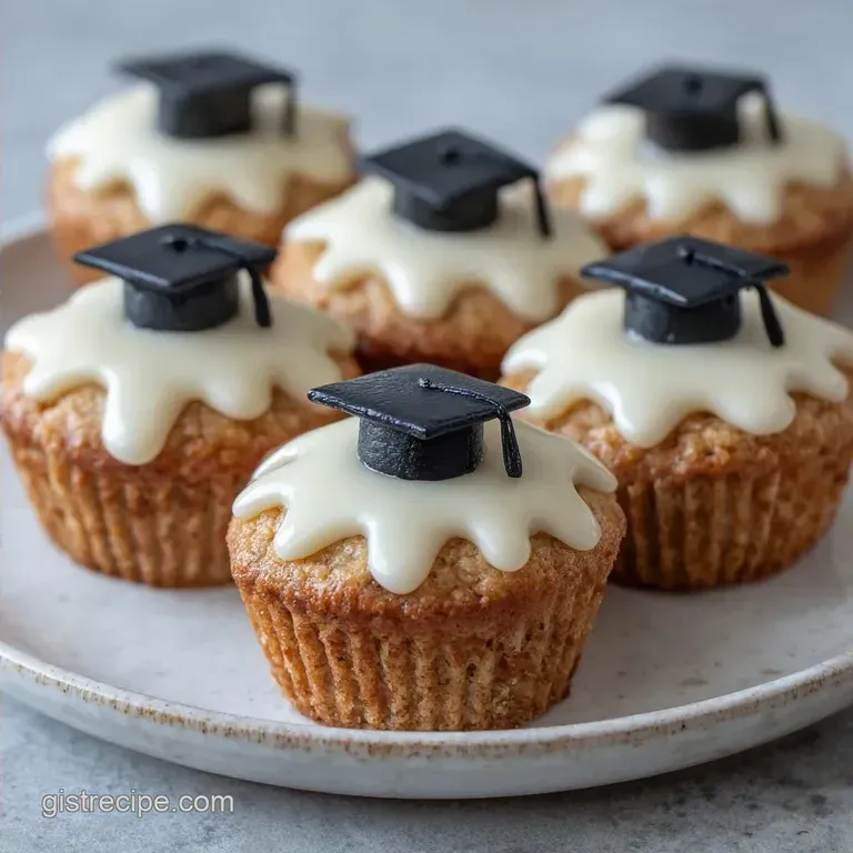 Mini Graduation Party Cakes: Buttery Vanilla Sponge