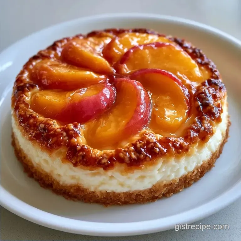 Peach Cream Pie with Canned Peaches and Cream Cheese