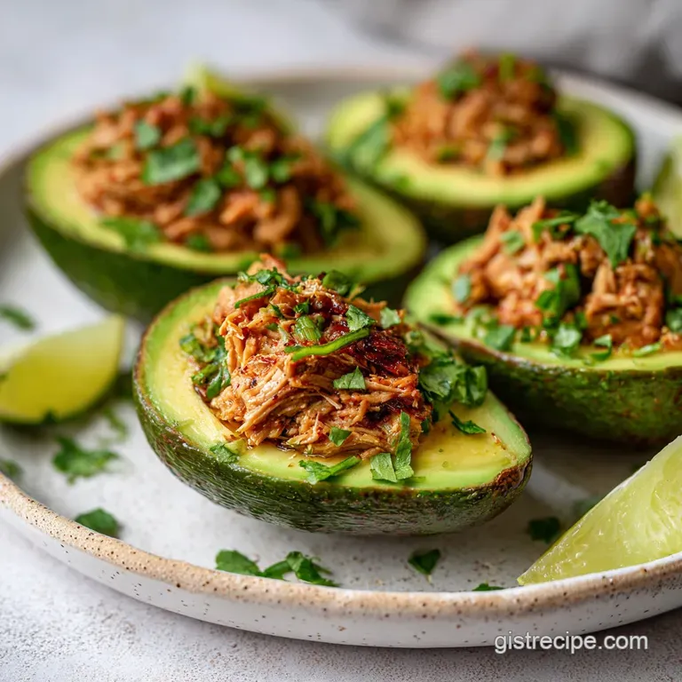 Tuna Stuffed Avocados: Zesty & Crunchy