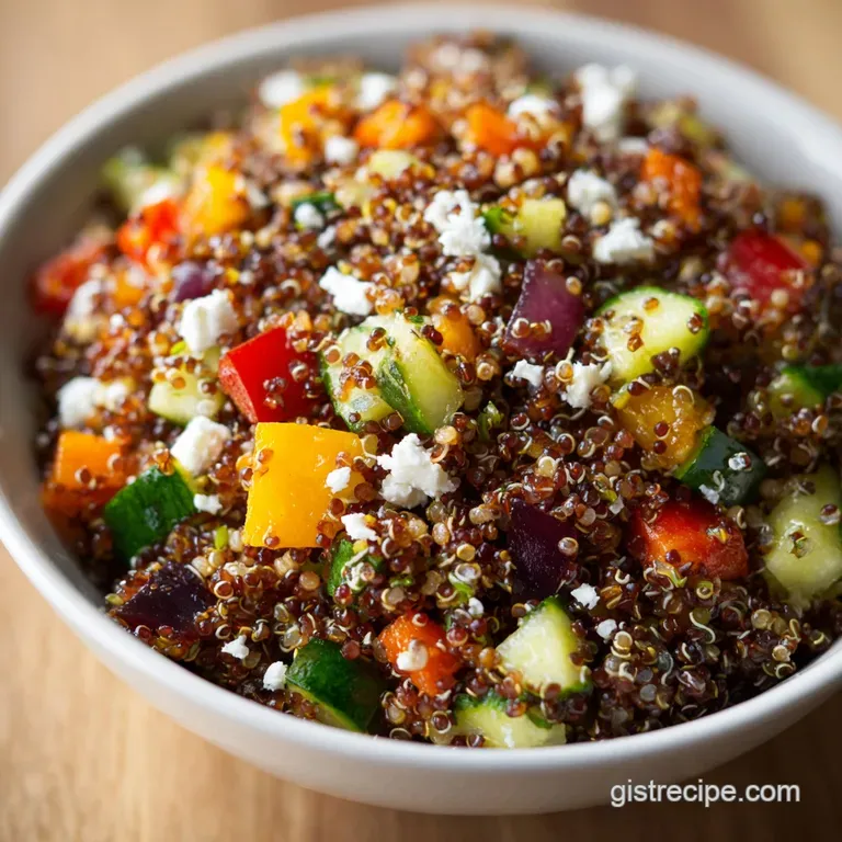 Mediterranean Quinoa Salad With Lemon Dressing: Zesty