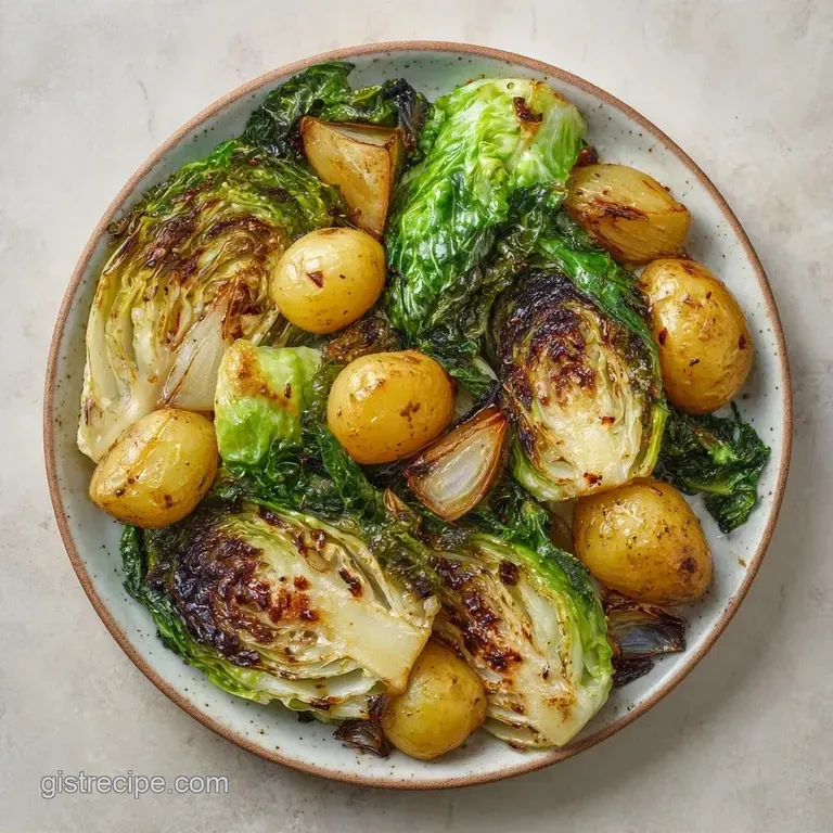 Roasted Cabbage and Potatoes: Caramelized and Earthy