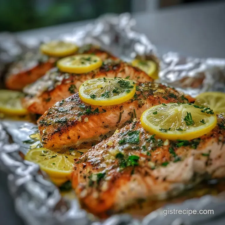 Baked Salmon in Foil with Lemon
