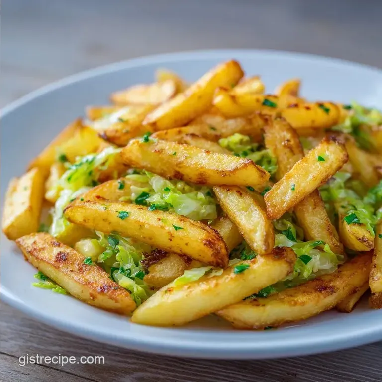Simple Cabbage Potato Stir Fry: Tender and Browned
