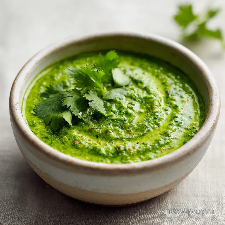 Cilantro Sauce Recipe: Silky and Cooling