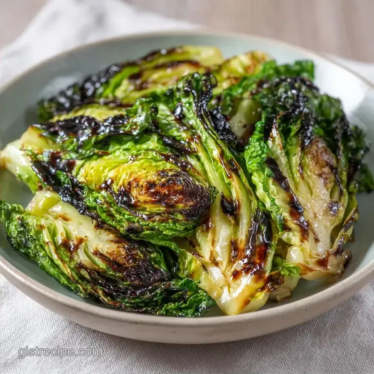 Simple Roasted Cabbage Wedges: Charred and Tender