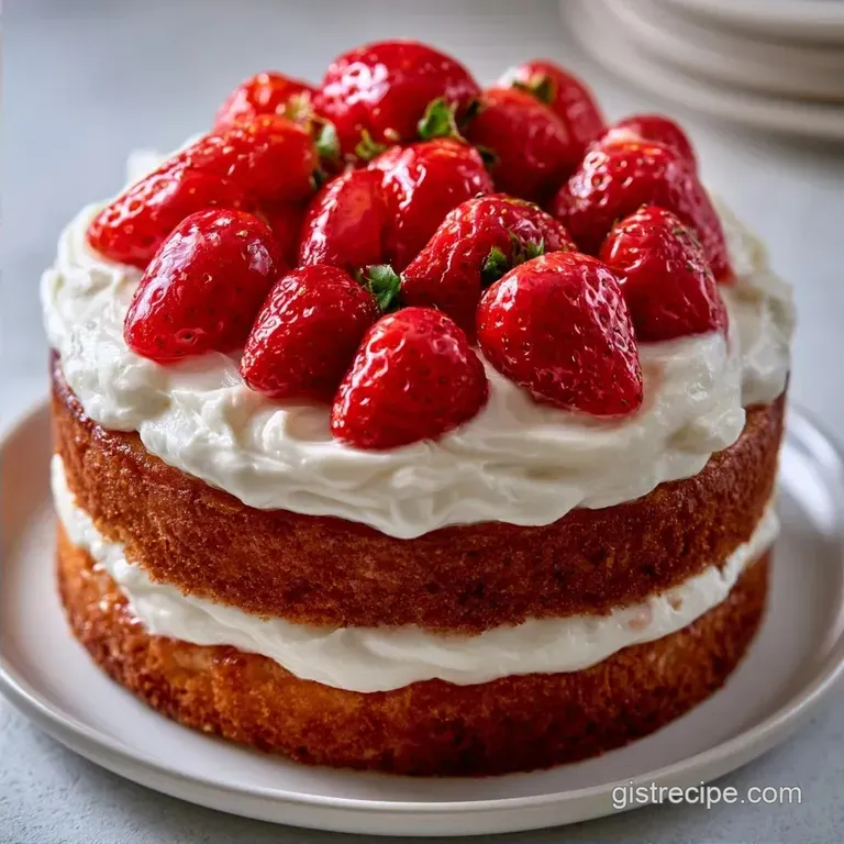 Strawberry Layer Birthday Cake: Velvety and Bright