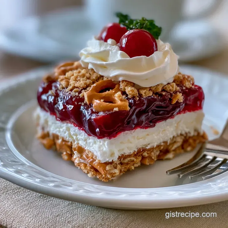 Strawberry Pretzel Jello Salad: Creamy and Crisp