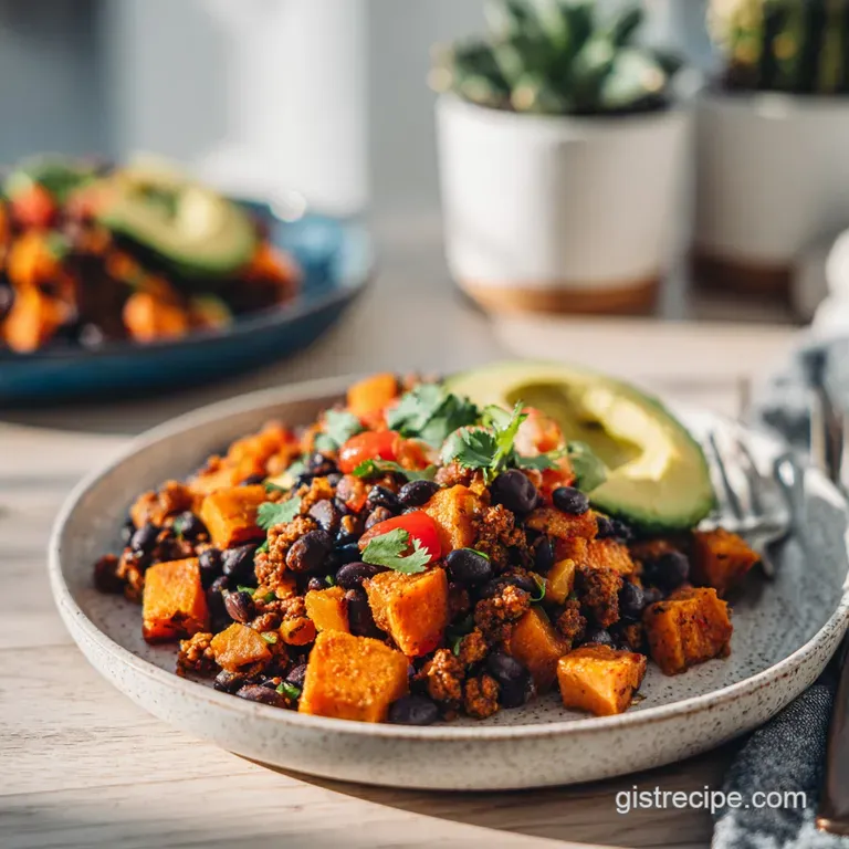 Sweet Potato & Black Bean Power Hash
