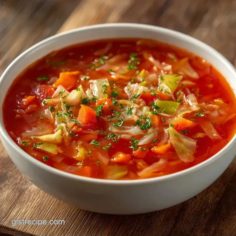 Tomato and Cabbage Soup: Hearty and Homemade