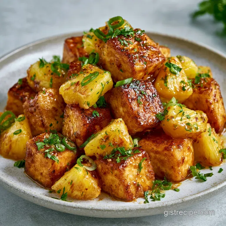 Vegan Pineapple Tofu Stir Fry: Healthy and Crispy