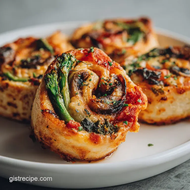 The Best Veggie Pizza Roll Ups
