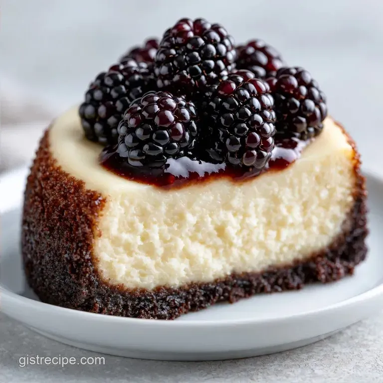 White Chocolate Black Raspberry Cheesecake: Baked