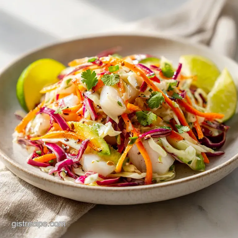 A trio of vibrant fish tacos arranged on a rustic wooden board with lime wedges.